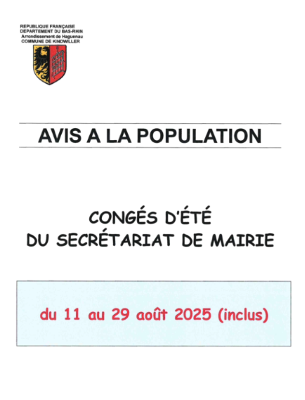 Congés 2025