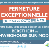 Fermeture  déchetterie