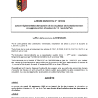 Arrêté Municipal N°11/2025